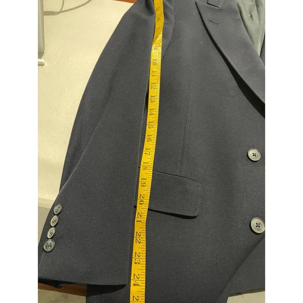 Designed by Christian Dior double breasted Jacket blazer Paris wool women 10